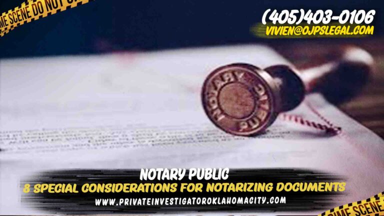 special Considerations for Notarizing Documents