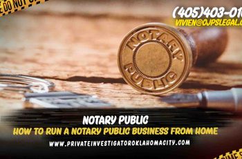 Run a Notary Public Business From Home